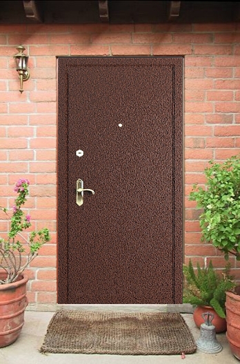 Дверь входная металлическая с порошковым напылением ПН9